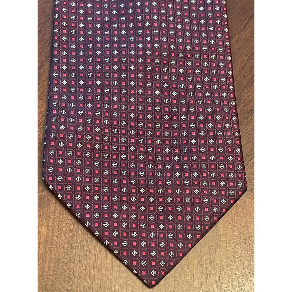 Executive Collection Tailored Exclusively For atom James Red 100% Silk